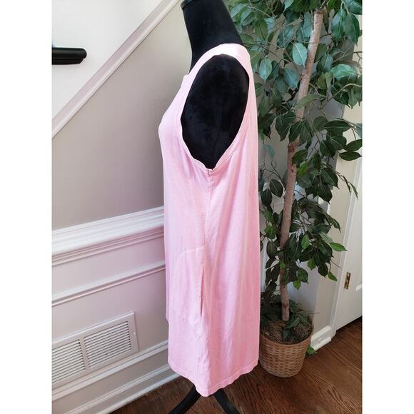 Old Navy Sheath Dress Women's Size Large Pink Solid Sleeveless Stretch Crew Neck - Picture 11 of 11